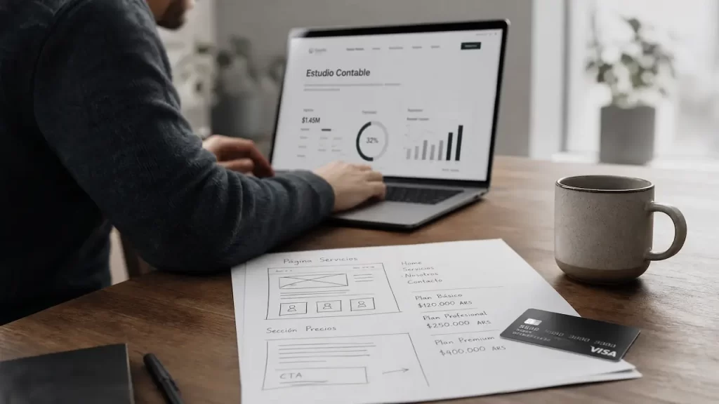Precio de una web para estudio contable en Argentina: cuánto cuesta y qué debería incluir