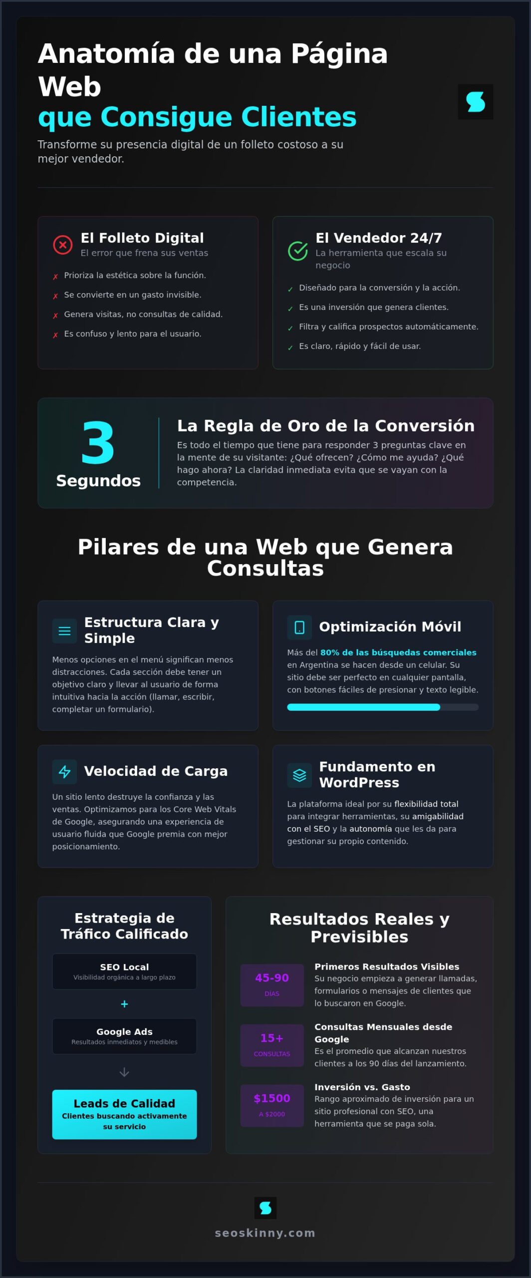Sitio web para conseguir clientes: Por qué tener una página "linda" no alcanza para vender